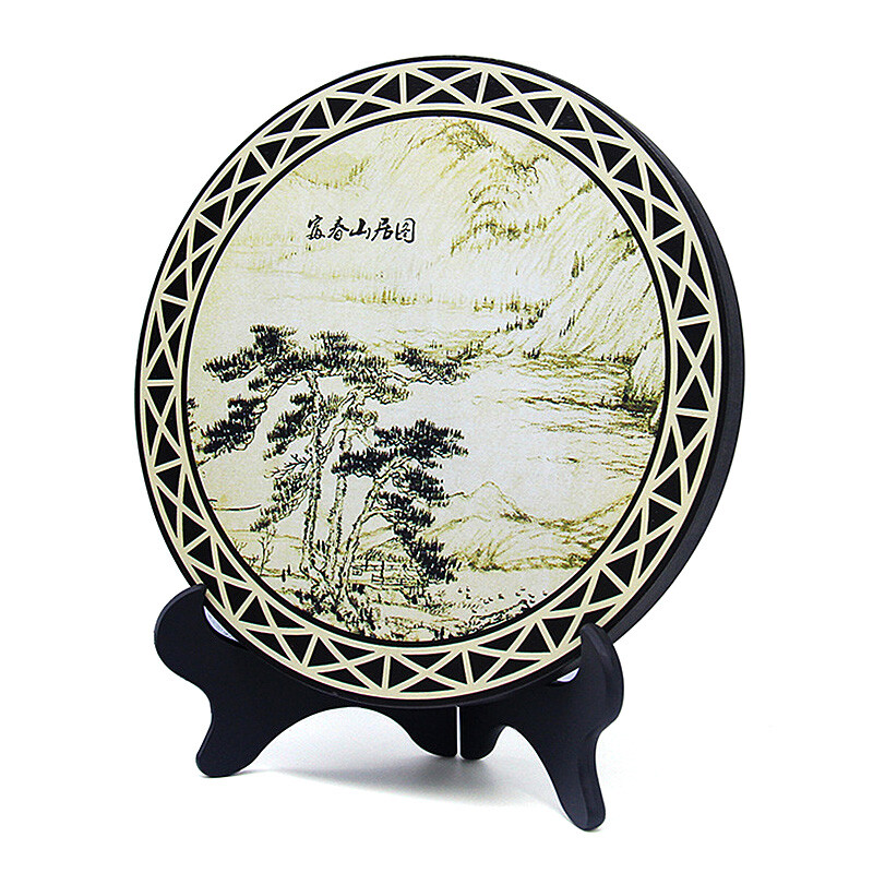 德寶城炭雕擺件 富春山居圖，藝術(shù)與環(huán)保的完美交融